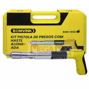 Kit Pistola de Pregos com Haste Alongada BOM-3632 - Bomvink