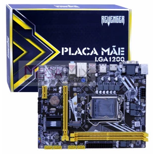 Placa Mãe LGA1200 DDR4 288 Pinos 100/1000Mbps G-H510 - Revenger