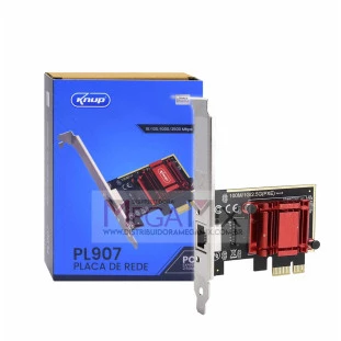 Placa de Rede PCI Express RJ45 2500 Mbps KP-PL907 - Knup