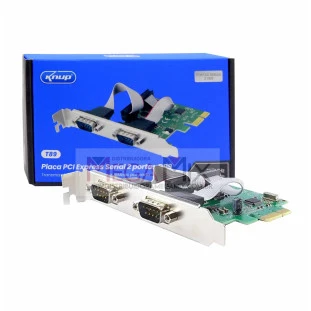Placa PCI express serial 2 portas DB9 KP-T89 - Knup
