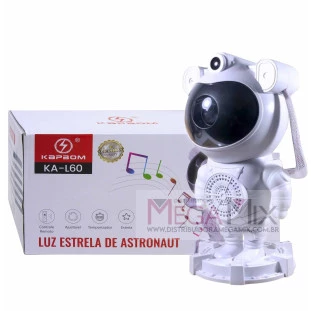 Projetor de Luz Bluetooth (Astronauta) com Controle KA-L60 - Kapbom