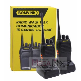 Rádio Comunicador 16 Canais BOM-5700 - Bomvink