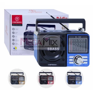Rádio Portátil Bluetooth/AM/FM/SW1 KA-1088 - Kapbom 