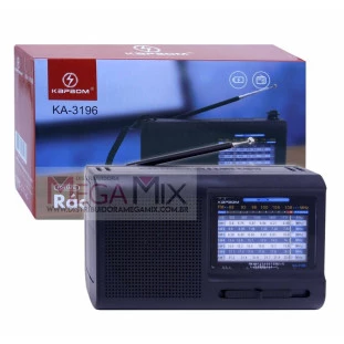 Rádio Portátil AM/FM/SW1-7 KA-3196 - Kapbom