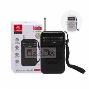 Mini Rádio Portátil FM/AM  KA-3325 - Kapbom