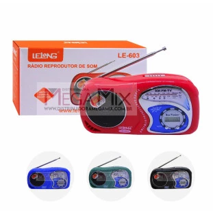 Mini Rádio Portátil AM/FM LE-603 - Lelong
