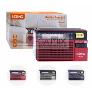 Rádio Portátil FM/AM/SW1-2 LE-607 - Lelong