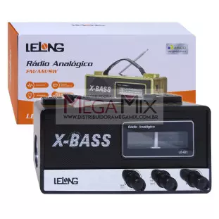 Rádio Portátil Bluetooth/AM/FM/SW LE-621 - Lelong
