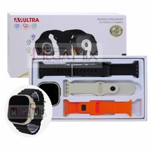 Relógio Inteligente Smart Watch A9 Ultra + 4 45mm Pulseiras KA-5959 - Kapbom