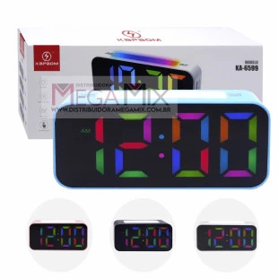 Relógio de Mesa Digital KA-6599 - Kapbom