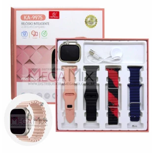 Relógio Inteligente Smart Watch 45mm + 4 Pulseiras KA-9975 - Kapbom