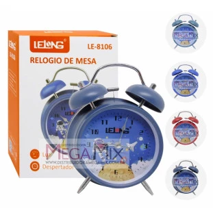 Relógio Despertador de Mesa (Astronauta)  LE-8106 - Lelong