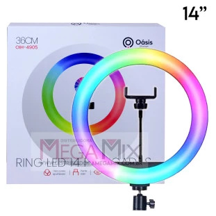 Iluminador Ring Light RGB 14'' (sem tripé) OIH-4905 - Oásis