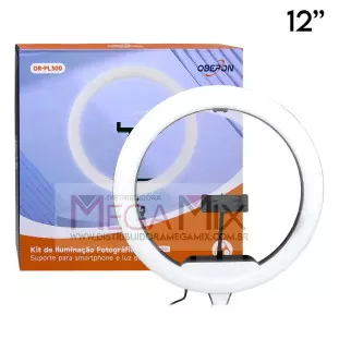 Iluminador Ring Light 12'' (Sem Tripé) OR-PL300 - Oberon