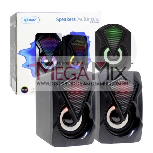 Caixa de som para PC/Notebook 6W KP-RO800 - Knup