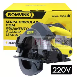 Serra Circular com Guia a Laser 220V BOM-9580 - Bomvink