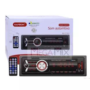 Som Automotivo com Bluetooth 300W KA-Z101 - Kapbom