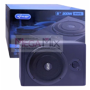 Som Automotivo Subwoofer Ativo 8'' 200W KP-SC504 - Knup