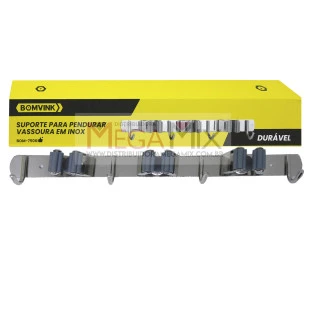 Suporte Inox para Vassoura BOM-7506 - Bomvink