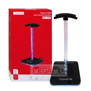 Suporte RGB para Fone de Ouvido MSY-9991 - Tomate