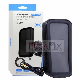 Suporte de Celular para Moto e Bicicleta com USB LE-050 - It-Blue
