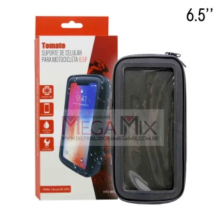Suporte de Celular para Moto e Bicicleta até 6.7" MTG-016A- Tomate