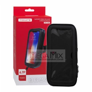 Suporte de Celular para Moto e Bicicleta 6.7" MTG-016B - Tomate