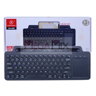 Teclado Sem Fio Bluetooth com Touchpad KA-680 - Kapbom 