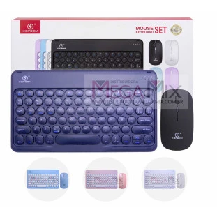 Kit Teclado e Mouse sem Fio Bluetooth KA-685E - Kapbom