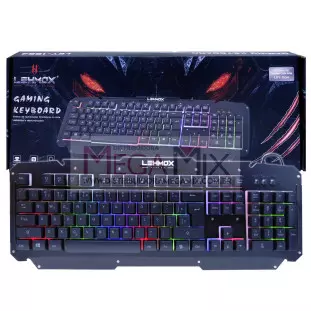 Teclado Gamer Semi-Mecânico USB RGB LEY-1554 - Lehmox