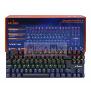 Teclado Gamer Mecânico USB RGB LEY-2080 - Lehmox