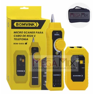 Kit Testador e Localizador de Cabo de Rede e Telefonia BOM-6404 Bomvink
