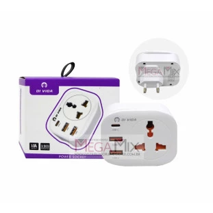 Adaptador Tomada Universal + 2 USB + 1 TIPO-C OI-TO141 - Oi Vida
