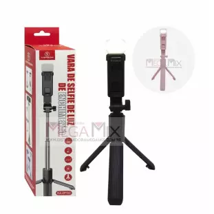 Bastão de Selfie com Controle e Luz de Preenchimento KA-ZP103 - Kapbom