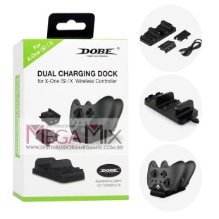 Carregador Duplo com 2 Baterias Xbox One - TYX-532 - Dobe