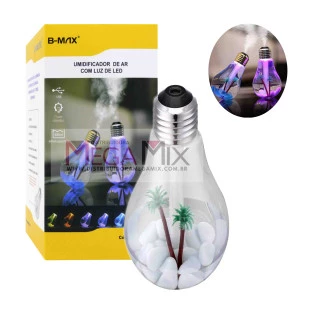 Umidificador e Aromatizador de Ar (Lâmpada) 400ml BM001A - B-Max