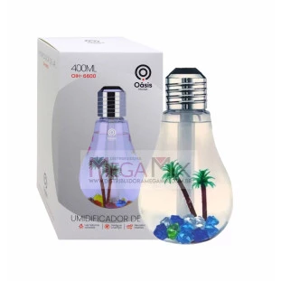 Umidificador e Aromatizador de Ar (Lâmpada) 400ml OIH-6600 - Oásis