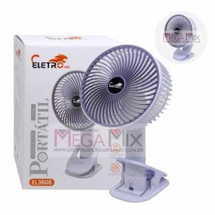 Mini Ventilador Portátil EL-3608 - Eletro Mex