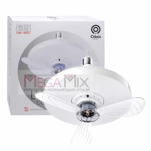  Ventilador de Teto com Lâmpada Led OIH-4957 - Oásis