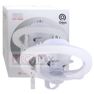 Ventilador de Teto com Lâmpada LED OIH-4958 - Oásis