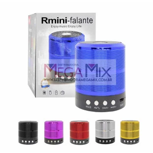 Mini Caixa de Som Portátil Bluetooth WS-887 - Altomex